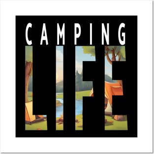 Camping life Posters and Art